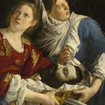 Orazio Gentileschi: Giuditta e la sua serva con la testa di Oloferne, 1610-1612 circa olio su tela, cm 136,5 x 159 Hartford, Wadsworth Atheneum