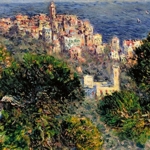 Claude Monet - Veduta di Bordighera, 1884 olio su tela, 66 x 81,8 cm, Los Angeles, The Armand Hammer Collection (dono di Armand Hammer Fondation. Hammer Museum, Los Angeles)