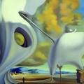 Salvador Dal, Angelus architettonico di Millet, 1933