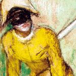 Edgar Degas, L'arlequin jaune, 1884, pastello su carta, Fondation Bemberg, Toulouse