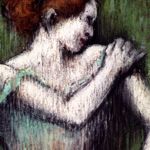 Edgar Degas, La ballerina, pastello su cartone, Museo cantonale d'arte di Lugano