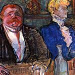 Henri de Toulouse-Lautrec, Au caf: le patron et la caissire chlorotique, 1898, gouache su cartone, Kunsthaus, Zrich