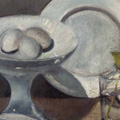 Filippo de Pisis, Natura morta con le uova, 1924, olio su tela