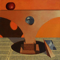 Paola De Rosa - IV Stazione: Ges� � rinnegato da Pietro - 2012 - Olio su tela - 43 x 43 cm