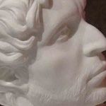 Francesco Vezzoli - Self-portrait as Emperor Hadrian Loving Antinous, 2012 - 2 parti: Busto di Antinoo in marmo, dim: 46 x 39 x 20 cm; plinto 115 x 50 x 50 cm e Busto dell'imperatore Adriano in marmo, dim: 45 x 45 x 19 cm; plinto 95 x 50 x 50 cm