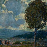 Leonardo Dudreville: Trilogia campestre. La Terra. La Madre Grande, olio su tela, 1912, Museo d'Arte di Lugano