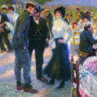Enrico Lionne: Fuori Porta San Giovanni, olio su tela, 1911, Galleria Nazionale d'Arte Moderna, Roma
