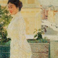 Giacomo Balla: Ritratto all'aperto, olio su tela, 1902, Galleria Nazionale d'Arte Moderna e Contemporanea, Roma