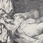 Rembrandt Harmenszoon van Rijn - Giuseppe e la moglie di Putifarre, 1634 - Acquaforte, 94 x 118 mm - Padova, Musei Civici, Museo d'Arte Medioevale e Moderna