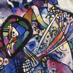 Wassily Kandinsky (Mosca, 1866 - Neuilly-sur-Seine, 1944), Due ovali, 1919. San Pietroburgo, Museo Statale Russo, inv. B- 1406