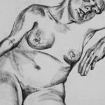 Lucian Freud - Ragazza bionda, 1985 - Acquaforte - Dim: 69 x 54,2 cm