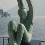 Giovanni Mason, L'aurora, 1984, Bronzo, altezza cm 140