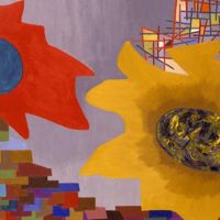 Achille Perilli - Grande spazio sincreto, 1951 - Olio su tela, cm 110 x 162 - Collezione dell'artista