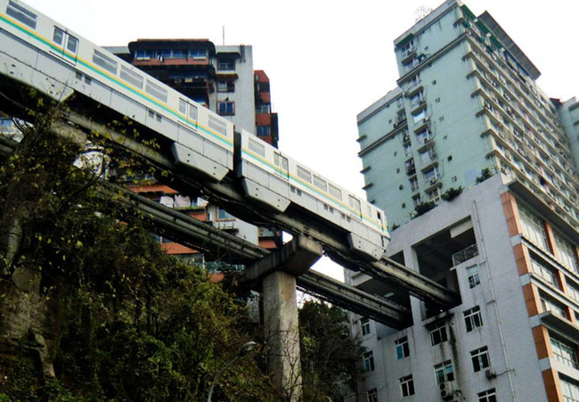 Stazione della metropolitana a Chongqing