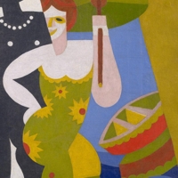 Fortunato Depero - Bagnanti, 1918 olio su tela, 72x55,7 cm