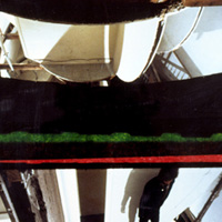 Gordon Matta - Clark - Circus or The Caribbean Orange, 1978, silver dye bleach print (Cibachrome)