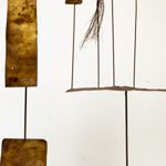 Fausto Melotti. Uomini e uomini, (1967). Ottone, dim:134 x 60 x 75 cm. Mart, Museo di arte moderna e contemporanea di Trento e Rovereto. Collezione Domenico Talamoni