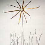Fausto Melotti. Il sole dell'apocalisse, (1976). Ottone, dim: 104 x 42 x 40 cm. Mart, Museo di arte moderna e contemporanea di Trento e  Rovereto. Collezione Domenico Talamoni