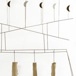 Fausto Melotti. I beduini, (1973). Ottone - tessuto, dim: 110 x 110 x 27 cm. Mart, Museo di arte moderna e contemporanea di Trento e  Rovereto. Collezione Domenico Talamoni