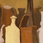 Giorgio Morandi - Natura morta, 1929-1930 - Olio su tela, 42 x 50,5 cm - Collezione privata