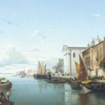 Luigi Steffani - La chiesa dei Gesuati a Venezia, 1857 - Olio su tela - Museo Storico del Castello di Miramare, Trieste