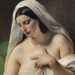 Francesco Hayez  Odalisca - Olio su tela, 80x64 cm - Milano, Pinacoteca di Brera