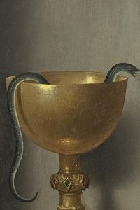 Hans Memling, Calice di San Giovanni Evangelista, verso, National Gallery of Art, Washington [photo: Courtesy National Gallery of Art, Washington]