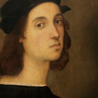 Raffaello Sanzio - Autoritratto di Raffaello - Olio su tavola, 47,5 x 33 cm - Galleria degli Uffizi, Firenze