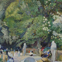 Armando Spadini: Giardini del Pincio, 1913