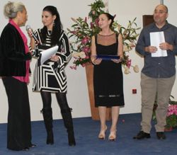 Da sinistra: Marroccoli Concetta, Brigitte Esposito, Letizia Caiazzo, Pierfrancesco Rescio