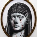 Francesco Vezzoli - Messalina, 2005 - Color laser print on canvas with mettalic embroidey in artist's frame - Courtesy Galleria Gio' Marconi