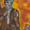 Sandro Chia, Io Sono un pescator,1983, olio su tela, cm 190 x 150