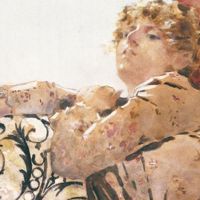 Luigi Conconi - Dal terrazzo, 1887 - Acquerello su carta, 27 x 44 cm - Courtesy Quadreria dell'800, Milano