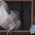 Dennis Mgelgaard, COCCODE', Olio su tavola - 52 x 58 cm, 2013