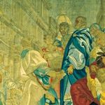 Giovanni Pollastri - Cosimo I fa fabbricare gli Uffizi - Arazzo su cartone di Cosimo Ulivelli, 490x545 cm - Firenze, Palazzo Pitti