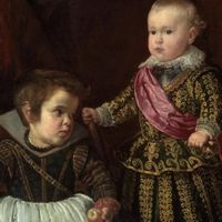 Diego Rodriguez de Silva y Vel�zquez, Don Baltasar Carlos con un nano, 1632 olio su tela, 128 x 101,9 Boston, Museum of Fine Arts