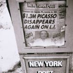 Andy Warhol. Newspaper Machine (New York Post), 1984. Gelatin silver print - 25.24 x 20.16 cm (9 15/16 x 7 15/16 in.). The Andy Warhol Museum, Pittsburgh; Contribution The Andy Warhol Foundation for the Visual Arts, Inc.<br> � 2011 The Andy Warhol Foundation for the Visual Arts, Inc. / Artists Rights Society (ARS), New York