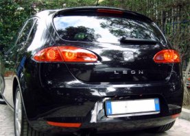 Vista posteriore della Seat Leon