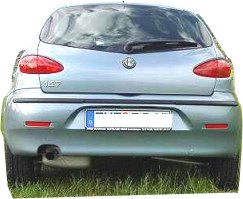 Vista posteriore della Alfa Romeo 147 I.a serie