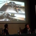 Bonetto che introduce gli interni di un'Audi che prender vita nei prossimi mesi