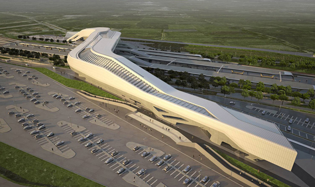 Stazione dell'Alta Velocità di Afragola progettata da Zaha Hadid