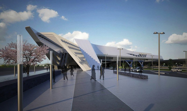 Stazione dell'Alta Velocità di Afragola progettata da Zaha Hadid