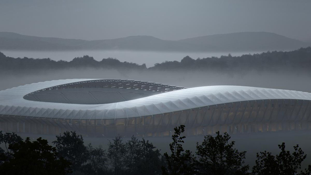 Zaha Hadid. Stadio in legno per la Forest Green Rovers, Inghilterra